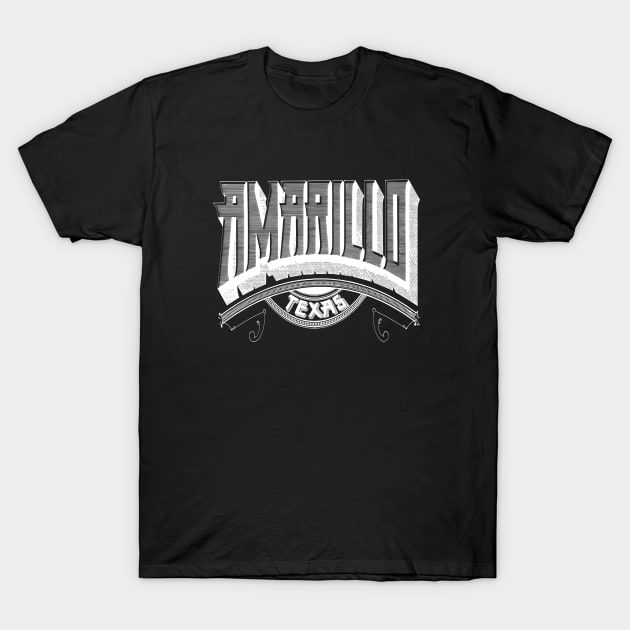 Vintage Amarillo, TX T-Shirt by DonDota